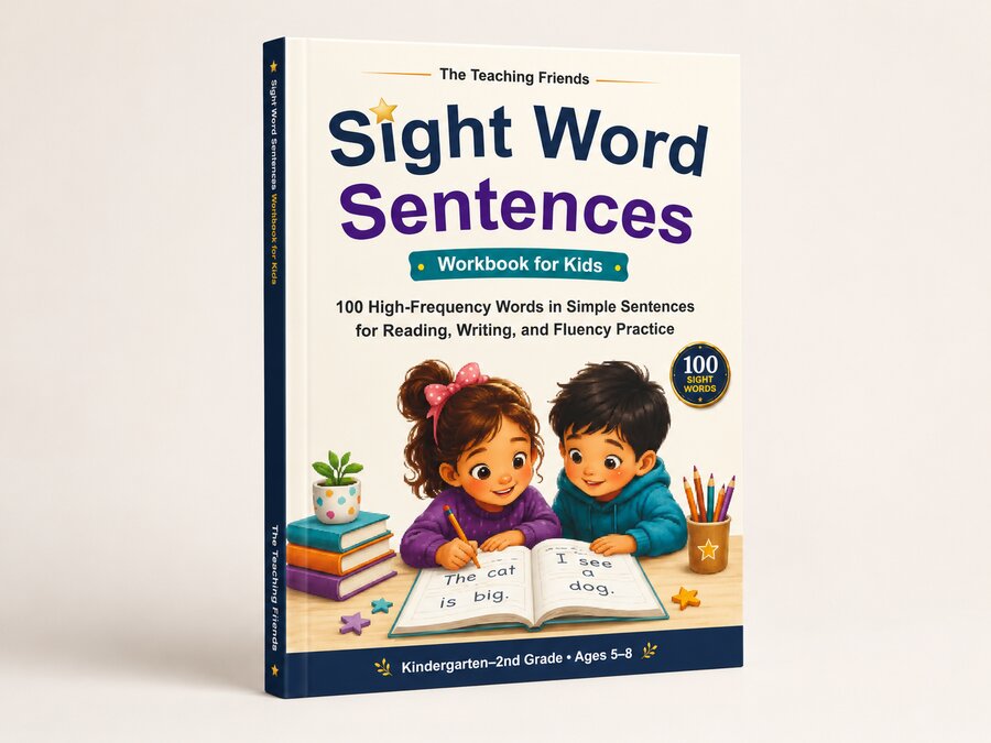 Cover of Sight Word Sentences Workbook for Kids